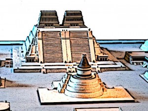 Aztec-Temples-Model-of-Templo-Mayor-in-Tenochtitlan