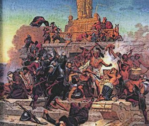 Hernan-Cortes-Storming-of-the-Teocalli-by-Cortez-and-His-Troops