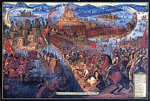 Hernan Cortes was given the charter to explore Mexico in 1518 but the charter was revoked at the last minute. Disobeying the revoking, Cortes left for Mexico with soldiers and ships Hernan-Cortes-The-Conquest-of-Tenochtitlan
